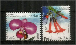 2019.Orchidée Phragmipedium Kovachii (danger Critique D'extinction) & Qantuta (fleur Nationale Du Pérou) Neufs ** - Peru