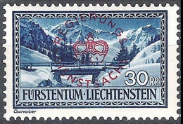 Liechtenstein 1935: REGIERUNGS-DIENSTSACHE Zu 17 Mi 16 (30 Rp) * Falz Charnière MH (Zu CHF 15.00 -50%) - Service