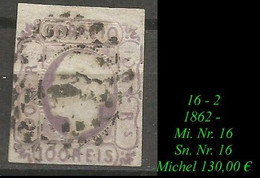 1862 - Mi. Nr. 16 - Sn. Nr. 16 - Oblitérés