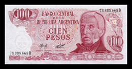 Argentina 100 Pesos 1976 Pick 302a(2) Serie D SC UNC - Argentinië