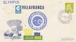 LETTRE ESA  OLYMPUS VILLAFRANCA DEL CASTILLO MADRID - 12.07.1989   /3 - Autres & Non Classés