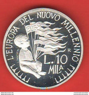 San Marino 10.000 Lire 1998 NUOVO MILLENNIO Silver Coin New Millennium Proof Saint Marin DIECI MILA LIRE - San Marino