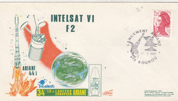 ARIANE 44L - INTELSAT VI F2 - 34e TIR LANCEUR EUROPEEN - KOUROU 27.10.1989  /3 - Autres & Non Classés