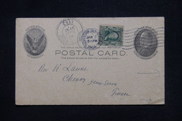 ETATS UNIS - Entier Postal Commercial + Complément De New York Pour La France En 1905 - L 115672 - 1901-20