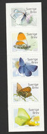 Sweden Sverige, 2017, Butterflies, 4v **. Mi 3160-3164, Yt 3138-3142 - Unused Stamps