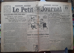 Quotidien Le Petit Journal 29 Juillet1919  Pub Benjamin Rabier Clemenceau A Amiens - Le Petit Journal