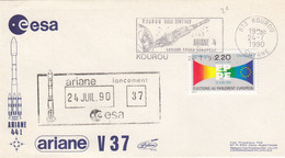 ESA - ARIANE 44L - V37 - 24.7.1990 - KOUROU /4 - Other & Unclassified