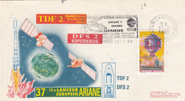 ESA - 37e TIR LANCEUR EUROPEEN ARIANE - TDF 2 - DFS 2 KOPERNIKUS - 25.7.90  /4 - Other & Unclassified