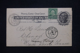 ETATS UNIS - Entier Postal Commercial + Complément De Philadelphia Pour La France En 1900 - L 115677 - ...-1900