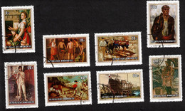 RWANDA Scott # 310-17 Cancelled - Paintings On Stamps - Usados