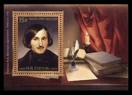 2009 Russia 1542/B120 200 Years Of The Writer N.V. Gogol - Ongebruikt