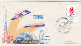 ARIANE 44 LP  - 38e TIR LANCEUR EUROPEEN ARIANE - SKYNET EUTELSAT  - KOUROU 30.8.1990   /4 - Sonstige & Ohne Zuordnung