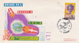 ARIANE 44 L - GALAXY 6 - SBS 6 - 39e TIR LANCEUR EUROPEEN ARIANE - KOUROU 12.10.1990  /4 - Altri & Non Classificati