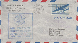 AIR FRANCE FIRST FLIGHT JUNE 28 1946  / 2 - Unclassified