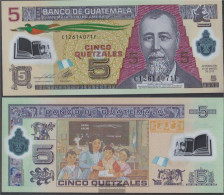 Guatemala Pick-number: 122d Uncirculated 2013 5 Quetzales - Guatemala