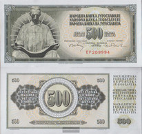 Yugoslavia Pick-number: 84a Uncirculated 1970 500 Dinara - Yugoslavia