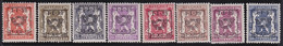 Belgie   .    OBP   .   PRE  420/427    .    **   .    Postfris     .   /    .   Neuf SANS Charniére - Typo Precancels 1936-51 (Small Seal Of The State)