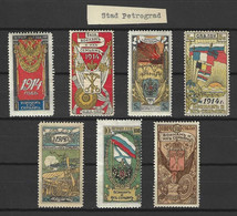 Russland - 7 Marken Aus Dem Jahre 1914 - Postfrisch Mit Falz / Wohlfahrtsmarken ? Petrograd ? - Ongebruikt