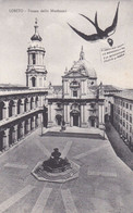 LORETO (ANCONA) - CARTOLINA - PIAZZA DELLA MADONNA - VG.PER BRESCIA - Ancona