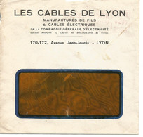 France Enveloppe Publicitaire Les Cables De Lyon (69 Rhône) - Autres & Non Classés