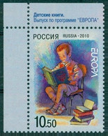 2010 Russia 1641+Tab Europa Cept - Children's Book 1,20 € - Unused Stamps