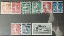 Memel 1922 / Yvert N°45-50 + 52 + 54 + 56 / ** - Unused Stamps