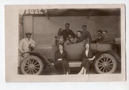 15 - HERVE - JOSé - BATTICE - Photo Encadreur GONAY François - Voiture Dans Un Garage - Nombreuses Personnes - Herve