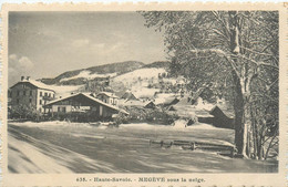 Megève - Vue Du Village Sous La Neige - Megève