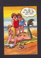 CPSM Sirène Mermaid Humor Non Circulé Pin Up Femme Nue - Contes, Fables & Légendes