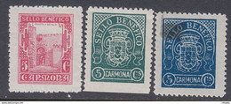 LOTE 2112E   ///  (C105)  ESPAÑA 3 VIÑETAS CARMONA (SEVILLA) Nº 1, 2 Y 17 CATALOGO FESOFI/SOFIMA - Vignetten Van De Burgeroorlog