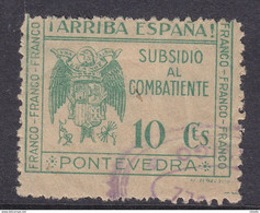 LOTE 2112E   ///  (C105)  ESPAÑA  PONTEVEDRA (GALICIA) Nº 17 CATALOGO FESOFI/SOFIMA - Verschlussmarken Bürgerkrieg