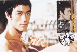 2020 HONG KONG BRUCE LEE MS 10HKD LOCAL MC - Cartoline Maximum