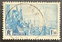 FRA0328U - Rassemblement Universel Pour La Paix à Paris - 1.50 F Used Stamp - 1936 - France YT 328 - Gebruikt