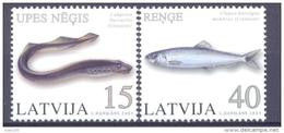 2005. Latvia, Fishes, 2v,  Mint/** - Lettonie