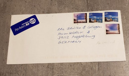 NEW ZEALAND PAR AVION AIR MAIL COVER CIRCULED SEND TO GERMANY - Corréo Aéreo