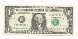 JC, Billet , ETATS UNIS, Federal Reserve Note , 1 , One Dollar , WASHINGTON , Series 1981 A , 2, UNC , 2 Scans - Billetes De La Reserva Federal (1928-...)