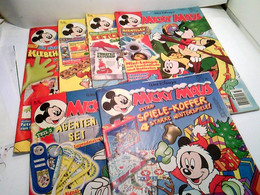 Konvolut Bestehend Aus 19 Heften, Zum Thema: Walt Disneys Micky Maus. Die Größte Jugendzeitschrift Der Welt Au - Andere & Zonder Classificatie