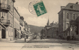 Dep 25 , Cpa  PONTARLIER , Le Faubourg St Etienne  (015,Val) - Pontarlier