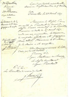 1871 GUERRE DE 1870-1871 VERSAILLES MARINE COLONIES SANTE  J. Roux Directeur Service Santé PORT DE TOULON Sign. - Autres & Non Classés