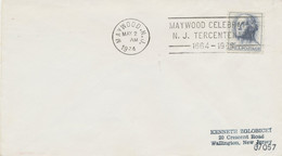 1964 5C George Washington (1732-1799), 1st President Superb Cover W Special Handstamp MAVWOOD, N.J. / MAYWOOD CELEBRATES - Brieven En Documenten