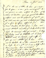 F.16176 1820 LETTRE A. Delessert Le Havre à Michel Delaroche Chez Delessert à Paris NEGOCE NAVIGATION DENREES COLONIALES - 1800 – 1899