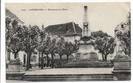 CPA 57 MOSELLE SARREBOURG 10053 MONUMENT AUX MORTS / LA CIGOGNE STRASBOURG - Sarrebourg