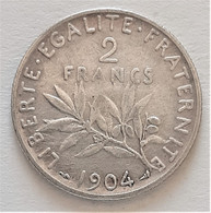 2 FRANCS SEMEUSE 1904 En ARGENT (voir Scan) - I. 2 Francs