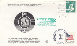 SPACELAB CARRIED BY USAF FROM EUROPE TO USA - Autres & Non Classés