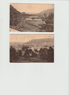 Llanidloes : General View / The Severn At Dol Llys ----- 2 Cards - Montgomeryshire