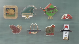 PINS PIN'S MC DONALD'S MAC DO 1241 LORRAINE WORLDWIDE SIDNEY HAWAI CRUDI JAPON TOKYO  LOT 8 PINS - McDonald's