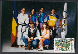 Andorre 1992 - Andorre Française-  FDC. Yvert  Nº 218 Theme: Jeux Olympiques: Canoe.......  (EB) DC-10406 - Usati