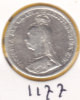 @Y@   Groot Britannie  3 Pence 1891   (1177)  Zilver / Ag / Prata - F. 3 Pence