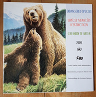 Vereinte Nationen Jahresmappe 2000 Mit Einigen Marken Gefährdeter Tiere Postfrisch - Autres