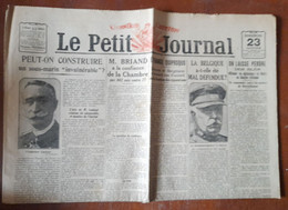 Quotidien Le Petit Journal 23 Janvier 1921 Pub Benjamin Rabier La Belgique A T Elle été Mal Défendue? - Le Petit Journal